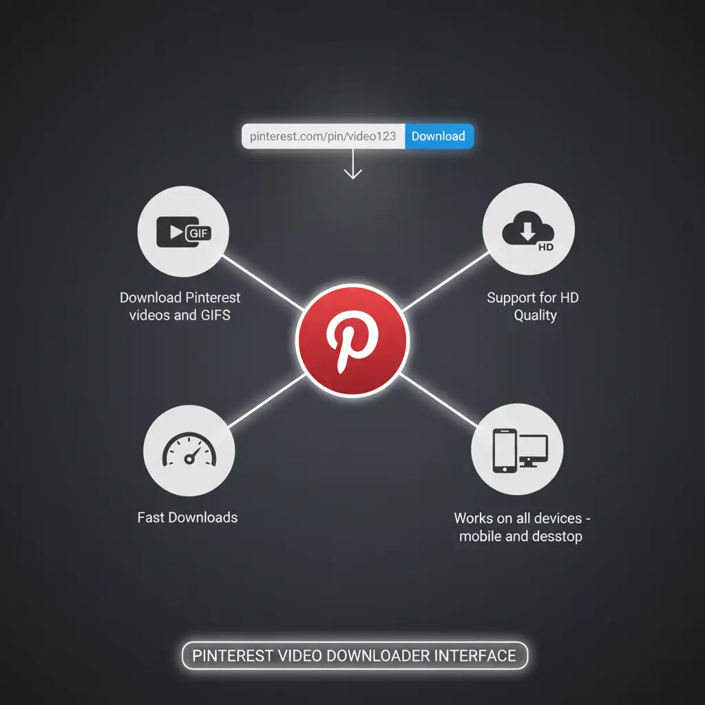 Pinterest Video Downloader Interface