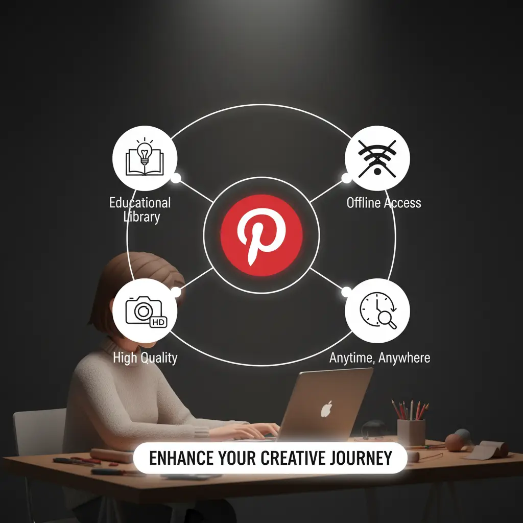 DIY Enthusiast Using Pinterest Downloader