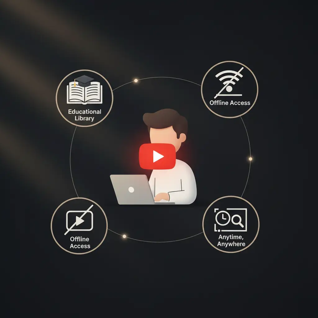 Student Using YouTube Downloader